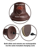Pipedream - King Cock Elite Vibrating Silicone Suction Dildo - Brown / 17.8 cm