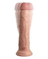 Pipedream - King Cock Elite Vibrating Silicone Suction Dildo - Beige / 22.9 cm