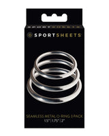 Sportsheets - Metal Harness O-Ring Set of 3 - Metallic