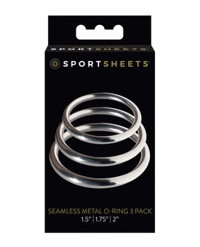 Sportsheets - Metal Harness O-Ring Set of 3 - Metallic