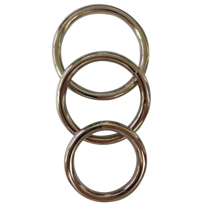 Sportsheets - Metal Harness O-Ring Set of 3 - Metallic