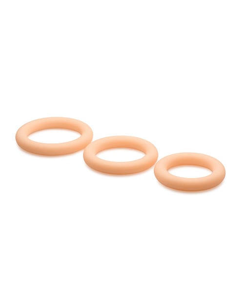 Curve Novelties - Jock Silicone Cock Ring Set of 3 - Beige
