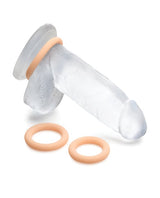 Curve Novelties - Jock Silicone Cock Ring Set of 3 - Beige