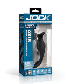 Curve Novelties - Jock Gyrating Prostate Vibrator with C-Ring (Black) - Black