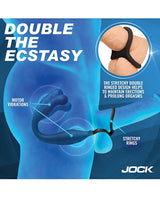 Curve Novelties - Jock Gyrating Prostate Vibrator with C-Ring (Black) - Black