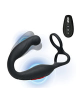 Curve Novelties - Jock Gyrating Prostate Vibrator with C-Ring (Black) - Black
