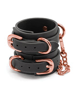 NS Novelties - Bondage Couture Wrist Cuffs (Black) - Black