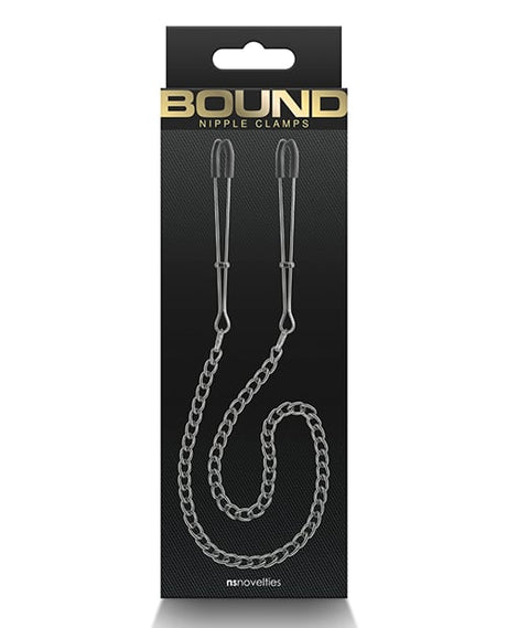 NS Novelties - Bound DC3 Nipple Clamps (Gunmetal) - Metallic