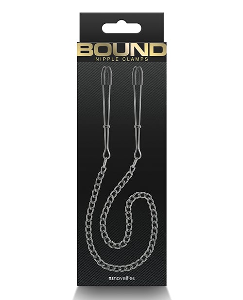 NS Novelties - Bound DC3 Nipple Clamps (Gunmetal) - Metallic