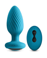 NS Novelties - INYA Alpine 2.0 Remote-Control Gyrating Anal Plug (Blue) - Blue
