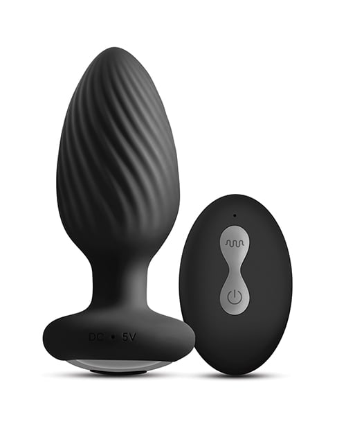 NS Novelties - Renegade Alpine 2.0 Remote-Control Gyrating Anal Plug (Black) - Black