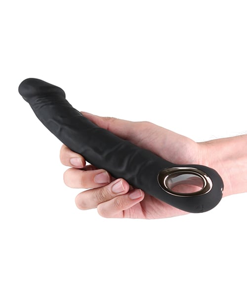NS Novelties - Renegade Rimmer Rechargeable Vibrating Dildo (Black) - Black