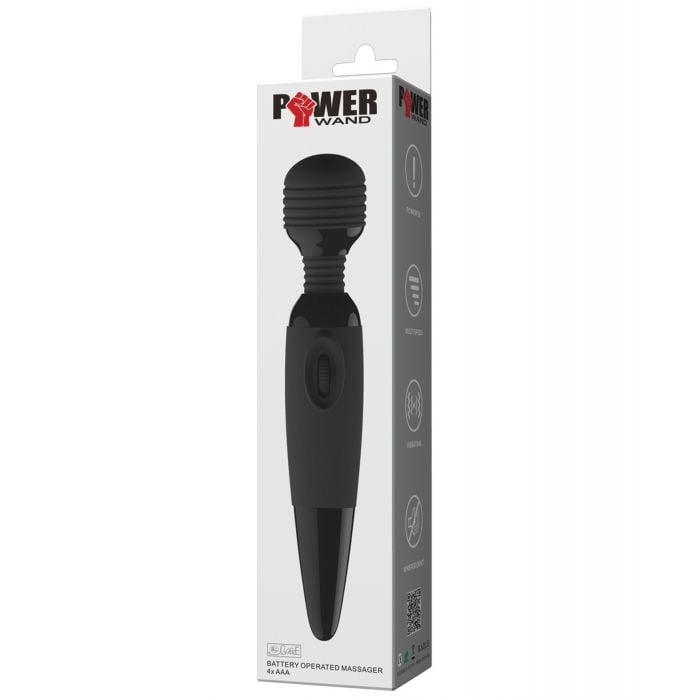 Pretty Love - Power Wand Vibrator (Black) - Black