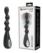 Pretty Love - Federer Rechargeable Beaded Anal Vibrator (Black) - Black