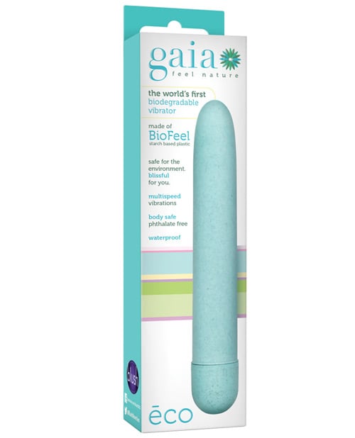 Blush Novelties - Gaia Biodegradable Vibrator - Blue