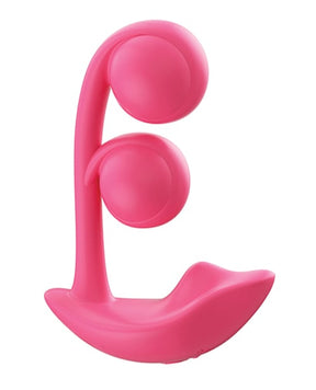 Honey Play Box - Melody Twin Balls Dual-Action Rabbit Vibrator (Pink) - Pink