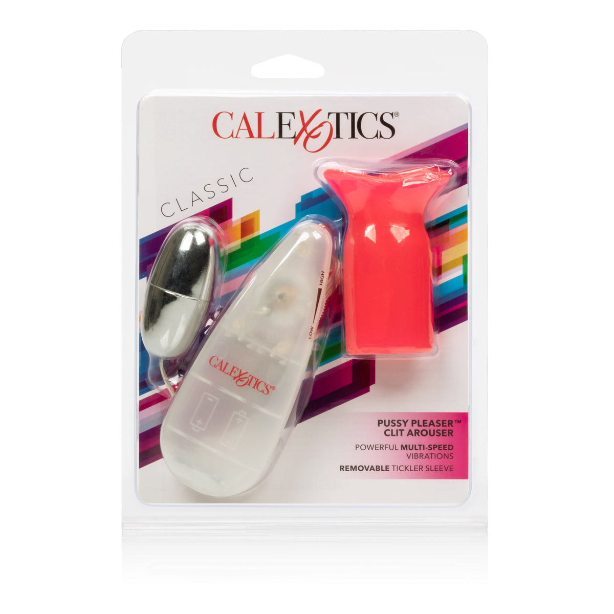 CalExotics - Pussy Pleaser Clitoral Vibrator with Bullet (Pink) - Pink