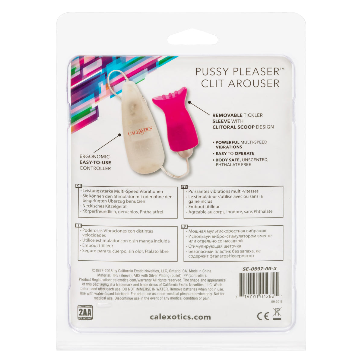 CalExotics - Pussy Pleaser Clitoral Vibrator with Bullet (Pink) - Pink