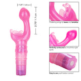 CalExotics - Butterfly Kiss Rabbit Vibrator (Pink) - Pink