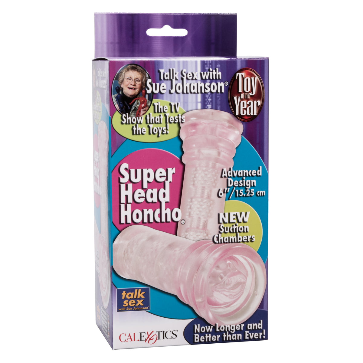 CalExotics - Sue Johanson Super Head Honcho Oral Masturbator (Pink) - Pink