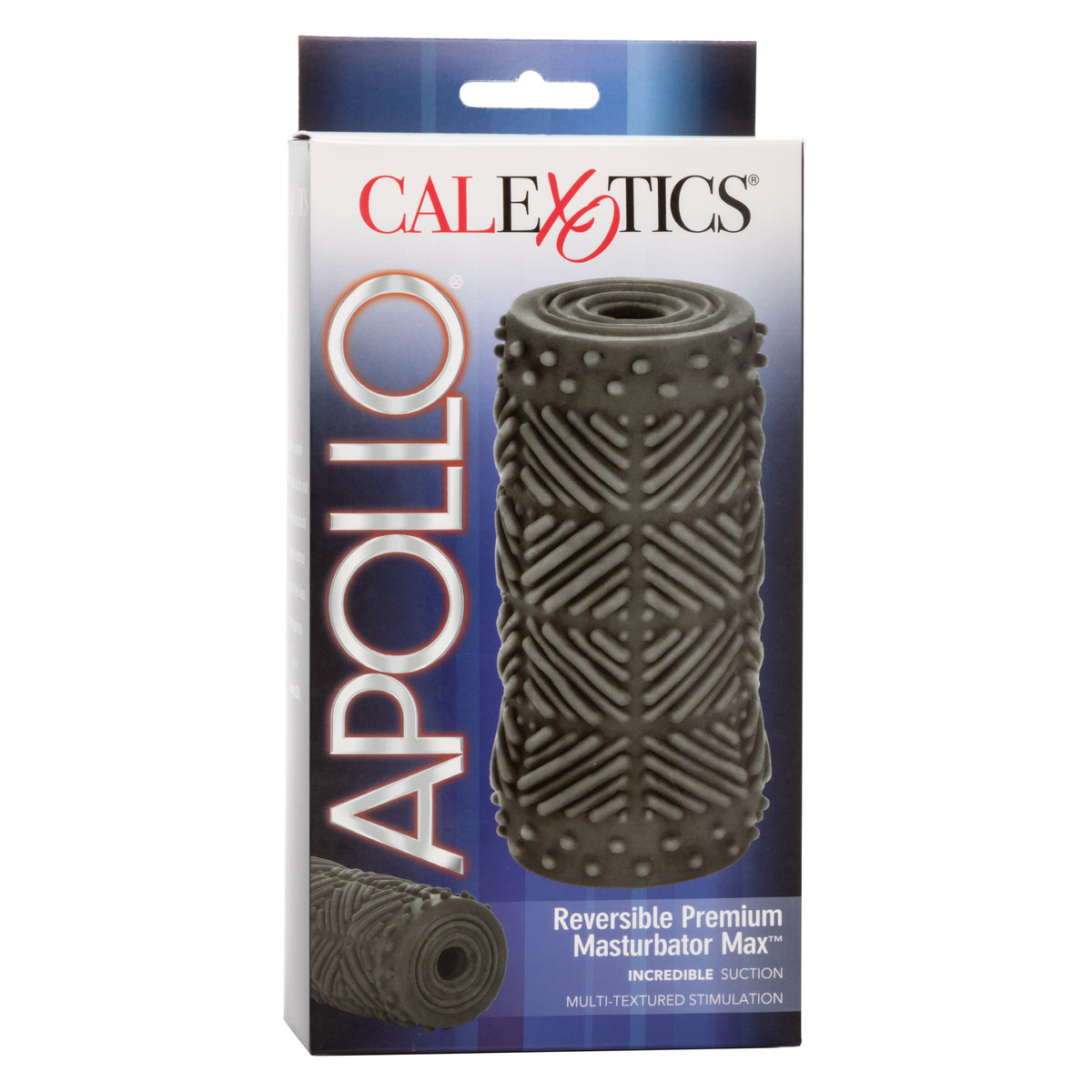 CalExotics - Apollo Reversible Textured Masturbator (Grey) - Grey