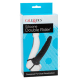CalExotics - Double Rider Silicone Cock Ring (Black) - Black