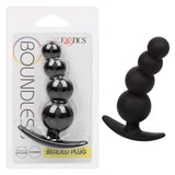 CalExotics - Boundless Beaded Anal Plug (Black) - Black
