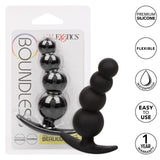 CalExotics - Boundless Beaded Anal Plug (Black) - Black