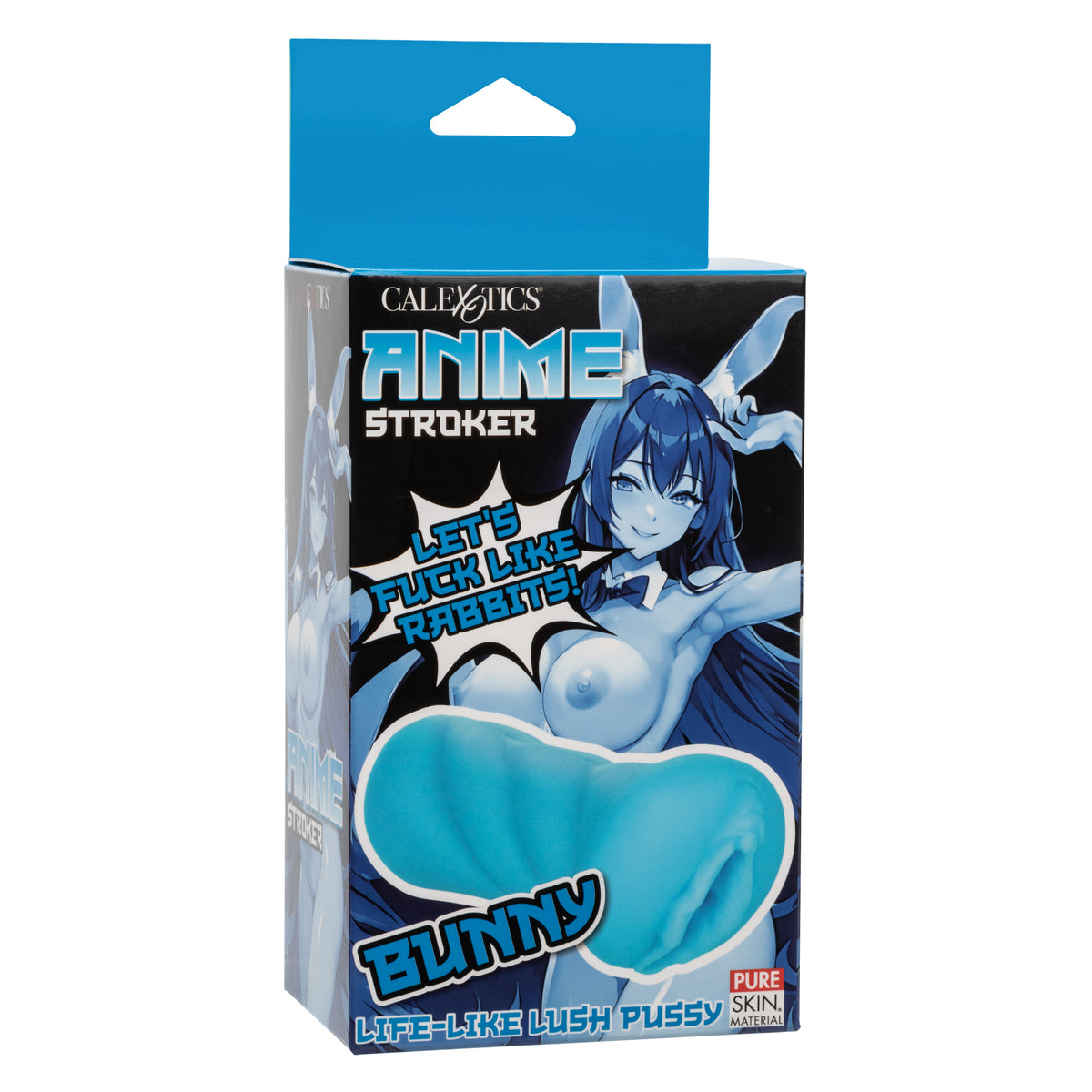 CalExotics - ANIME Textured Soft Masturbator - Blue / Bunny