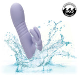 CalExotics - Love Bunny Thrusting Rabbit Vibrator (Purple) - Purple