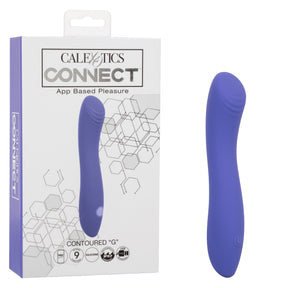 CalExotics - Connect Contoured G App-Controlled G-Spot Vibrator (Purple) - Purple