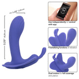 CalExotics - Connect Venus Butterfly Couples Vibrator (Purple) - Purple