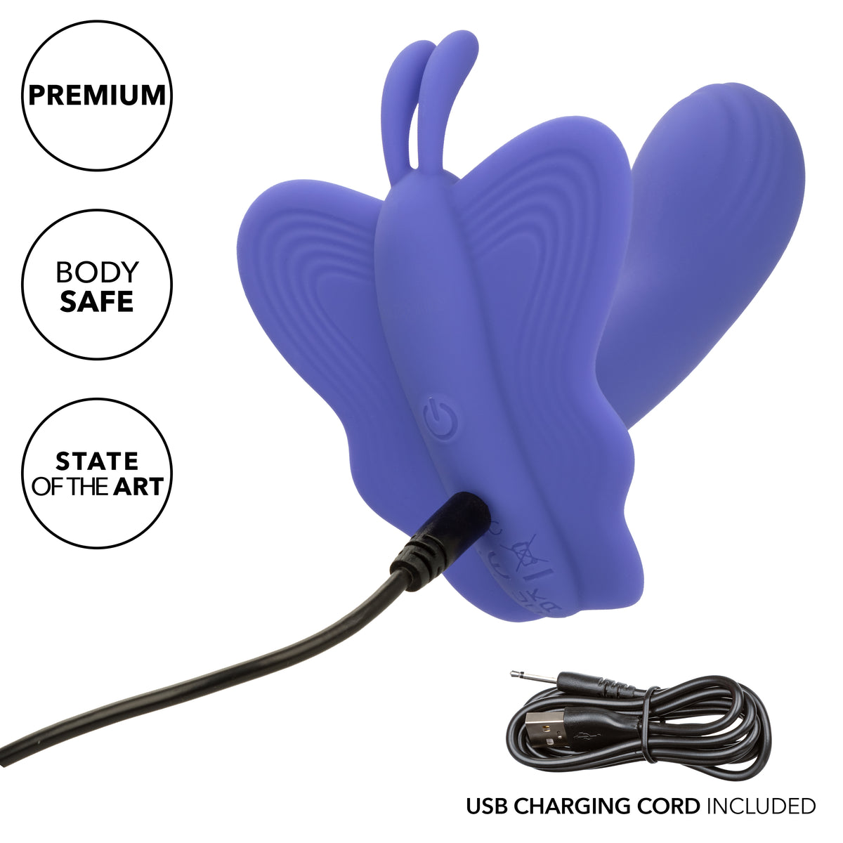 CalExotics - Connect Venus Butterfly Couples Vibrator (Purple) - Purple