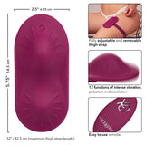 CalExotics - Dual Rider Remote-Control Wearable Couples Vibrator (Red) - Red