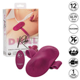 CalExotics - Dual Rider Remote-Control Wearable Couples Vibrator (Red) - Red