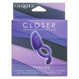 CalExotics - Closer Ring Passion 可充电震动鸡巴环（紫色）