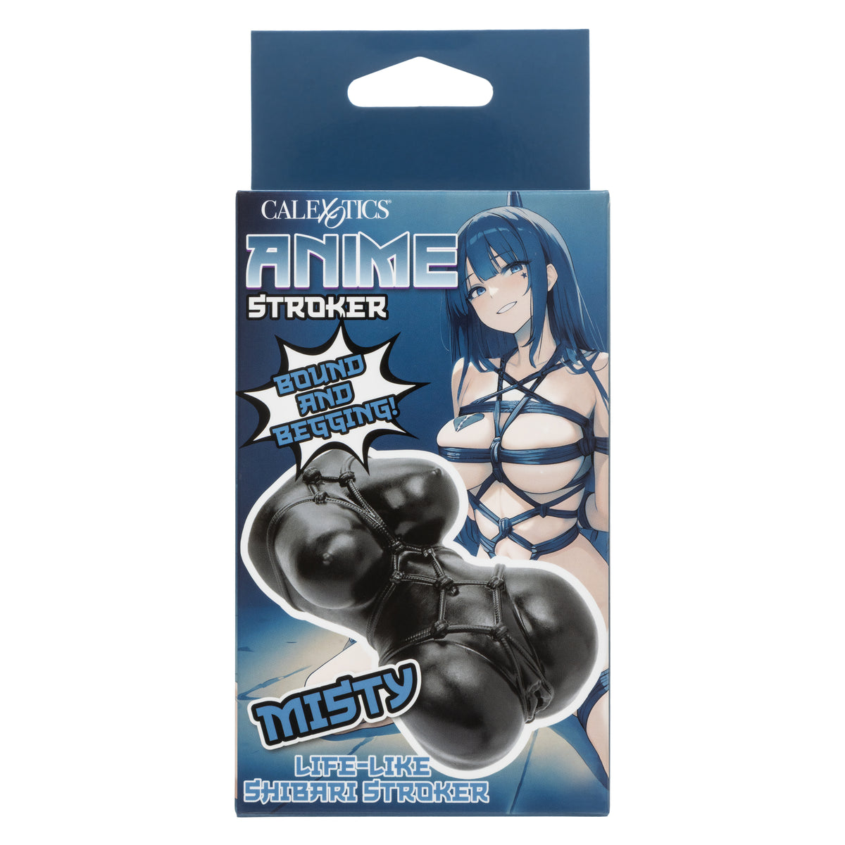 CalExotics - ANIME Textured Soft Masturbator - Black / Misty