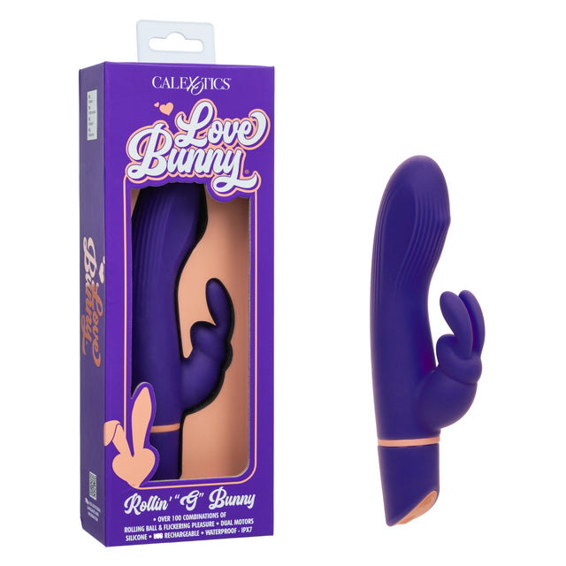 CalExotics - Love Bunny Rollin’ G Rabbit Vibrator (Purple) - Purple