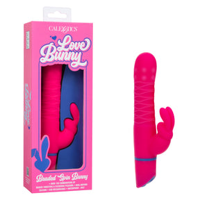 CalExotics - Love Bunny Beaded Spin Rabbit Vibrator (Pink) - Pink