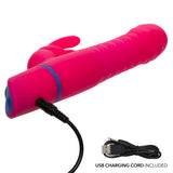 CalExotics - Love Bunny Beaded Spin Rabbit Vibrator (Pink) - Pink
