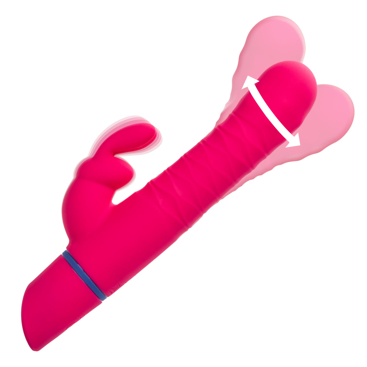 CalExotics - Love Bunny Beaded Spin Rabbit Vibrator (Pink) - Pink
