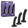 CalExotics - Onyxxx 3-Piece Silicone Curved Anal Probe Set (Black) - Black