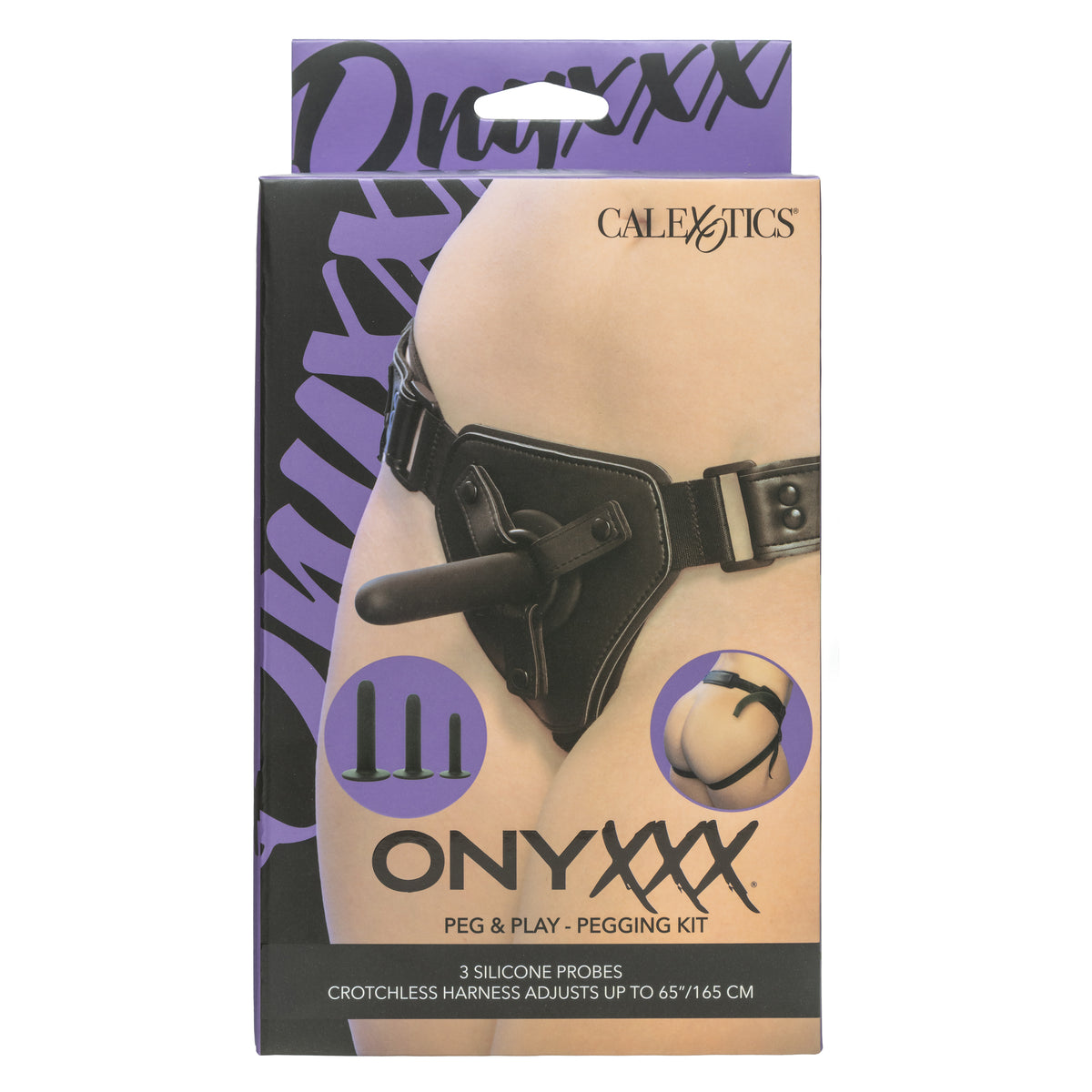 CalExotics - Onyxxx Peg & Play Silicone Pegging Kit (Black) - Black