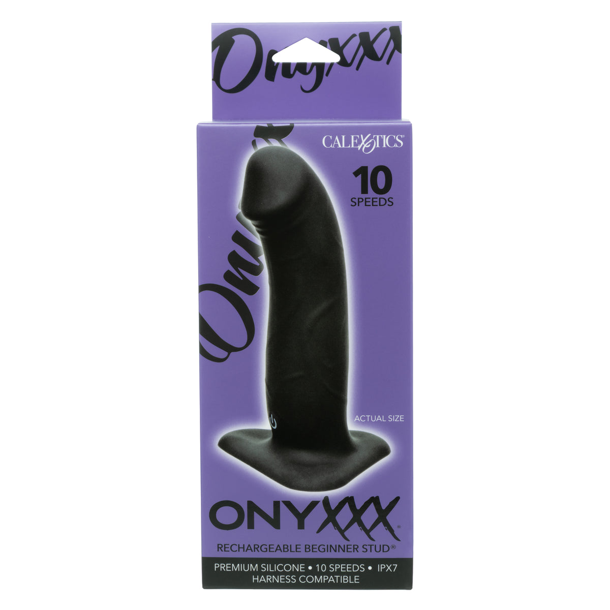 CalExotics - Onyxxx Rechargeable Silicone Anal Plug (Black) - Black / Beginner