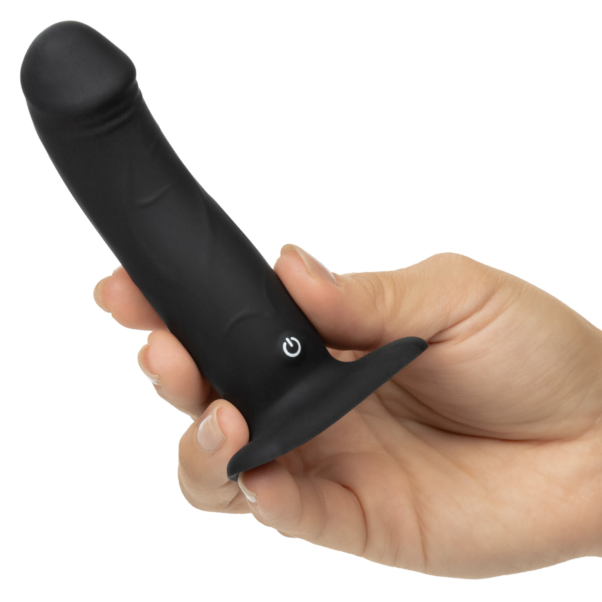 CalExotics - Onyxxx Rechargeable Silicone Anal Plug (Black) - Black / Beginner