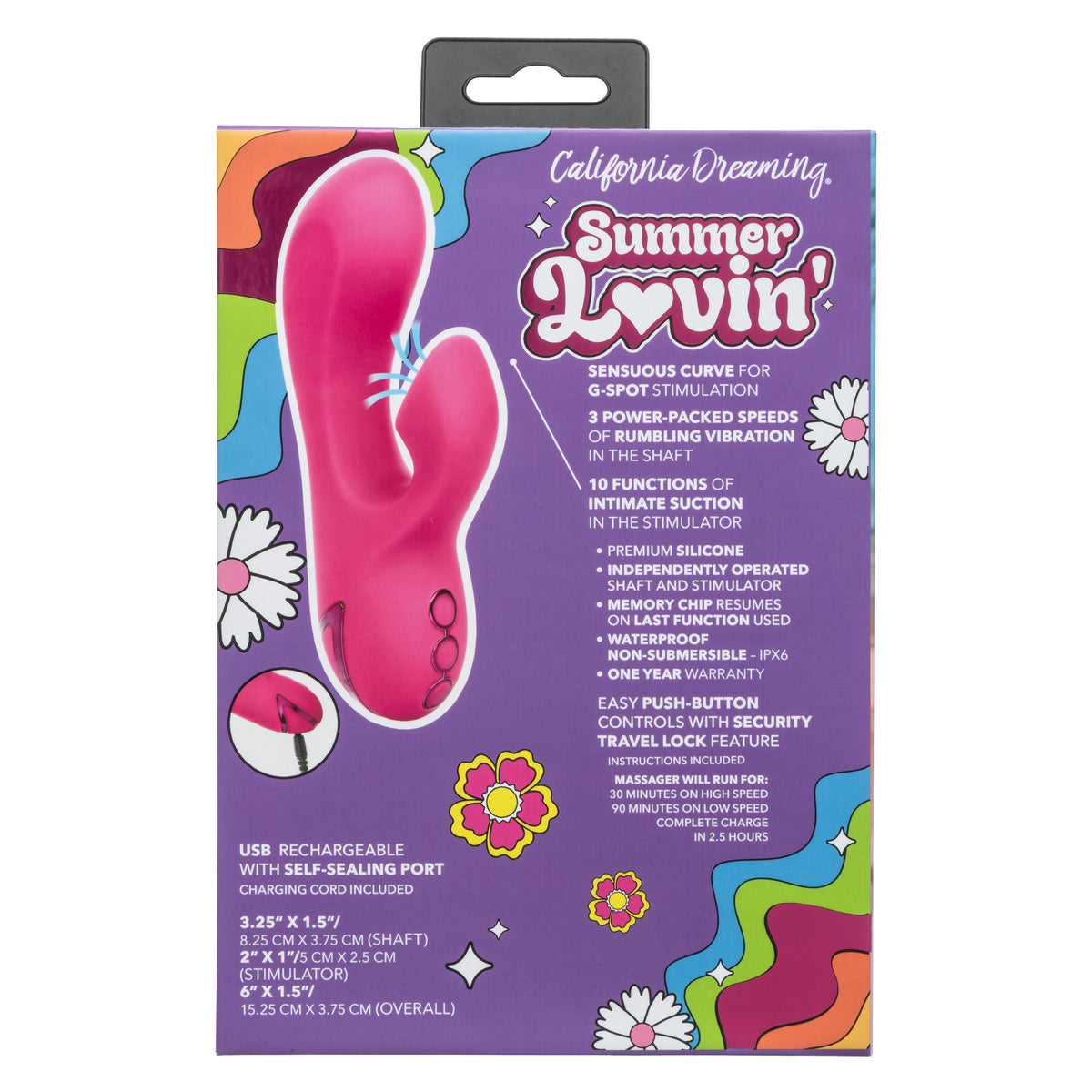 CalExotics - Summer Lovin’ Venice Beach Clitoral Vibrator (Pink) - Pink