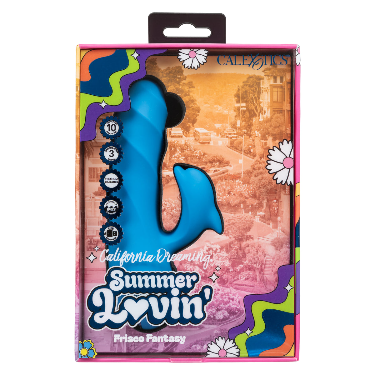 CalExotics - Summer Lovin’ Frisco Fantasy Clitoral Vibrator (Blue) - Blue