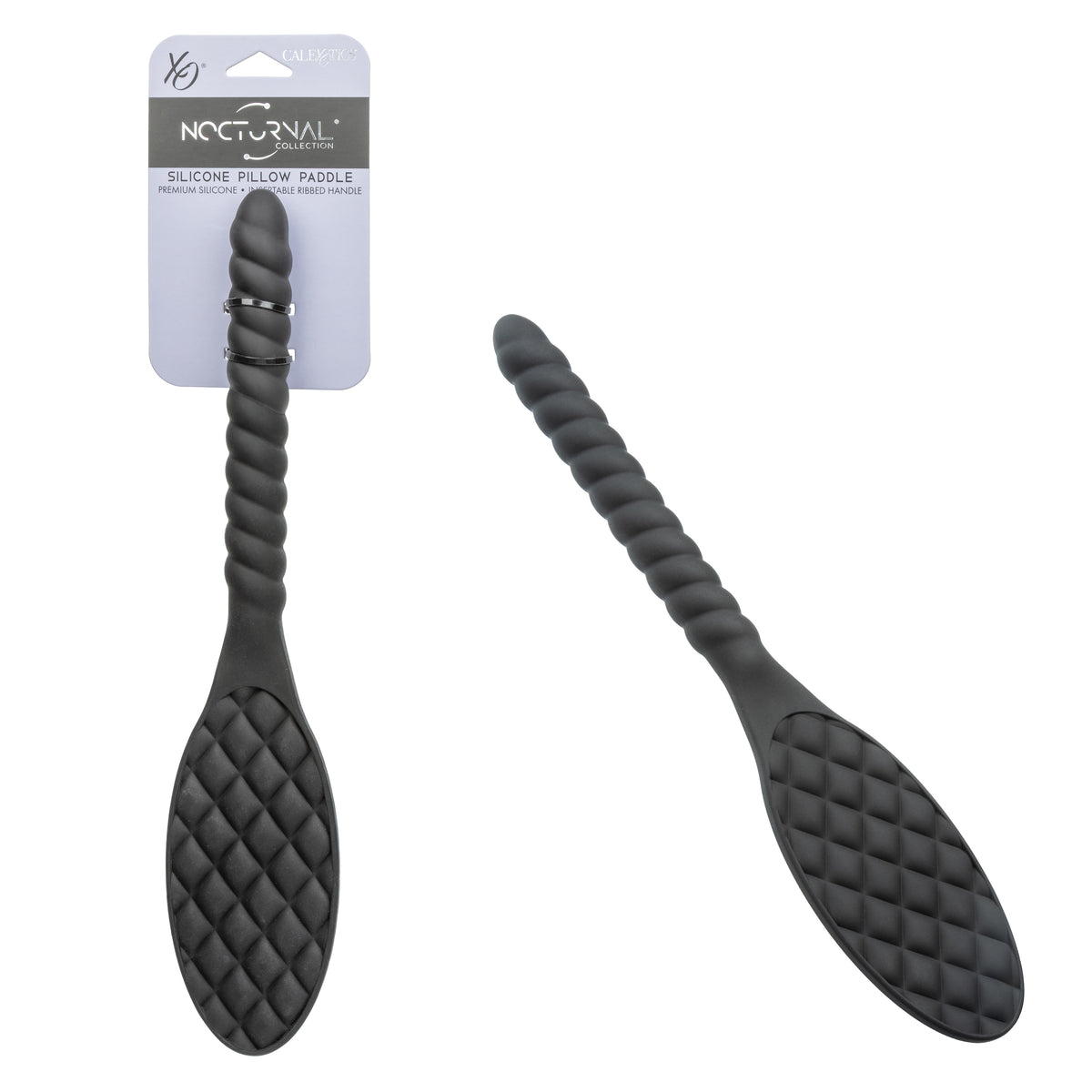 CalExotics - Nocturnal Collection Silicone Pillow Paddle (Black) - Black