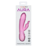 CalExotics - Aura Thrusting Bunny Dual-Action Vibrator (Pink) - Pink