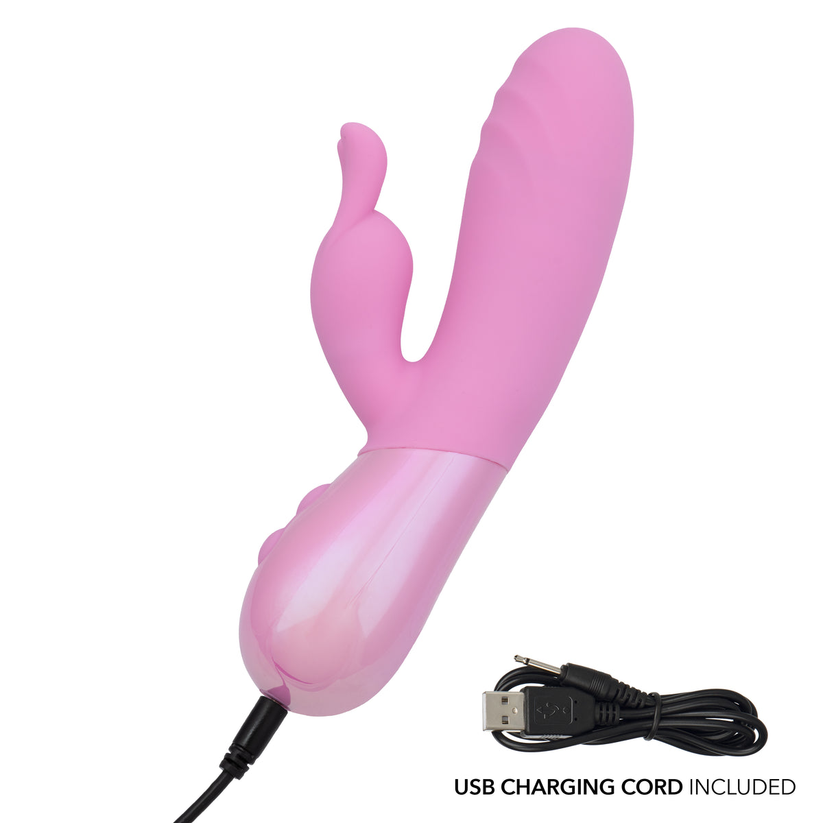 CalExotics - Aura Thrusting Bunny Dual-Action Vibrator (Pink) - Pink